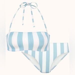 Swimsuit bandeau and bottoms